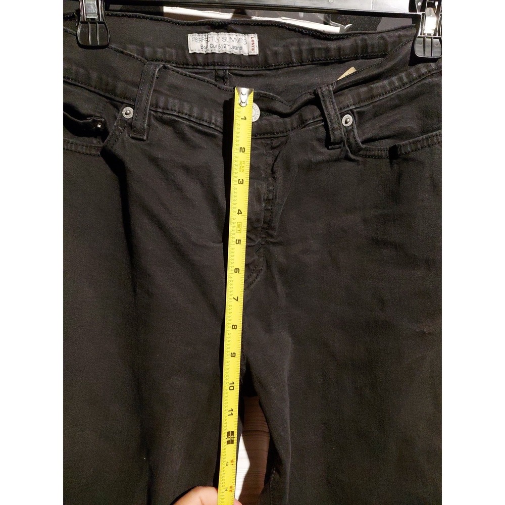 Levi's 512 Perfectly Slimming Boot Cut Jeans Retro Chic Edgy Western Style Sz 14 - Picture 10 of 13